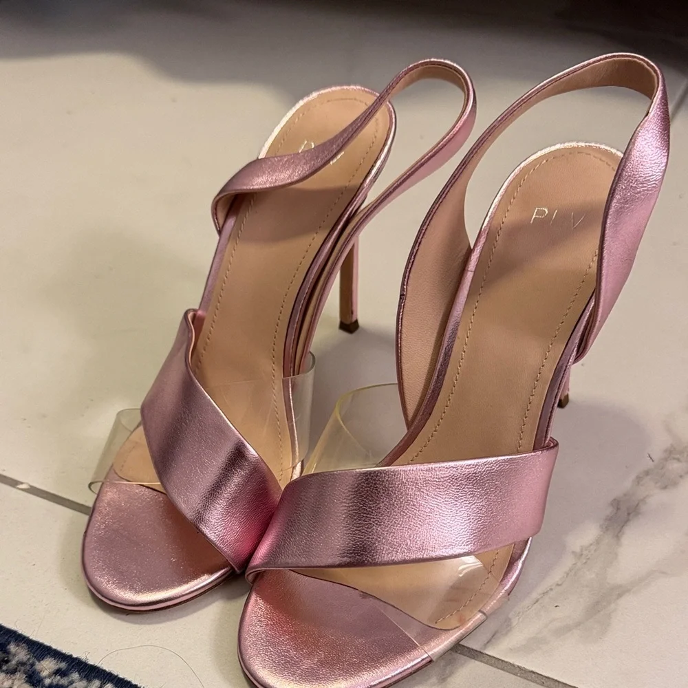 Pour La Victoire Pink Strappy Heels - Picture 4 of 4